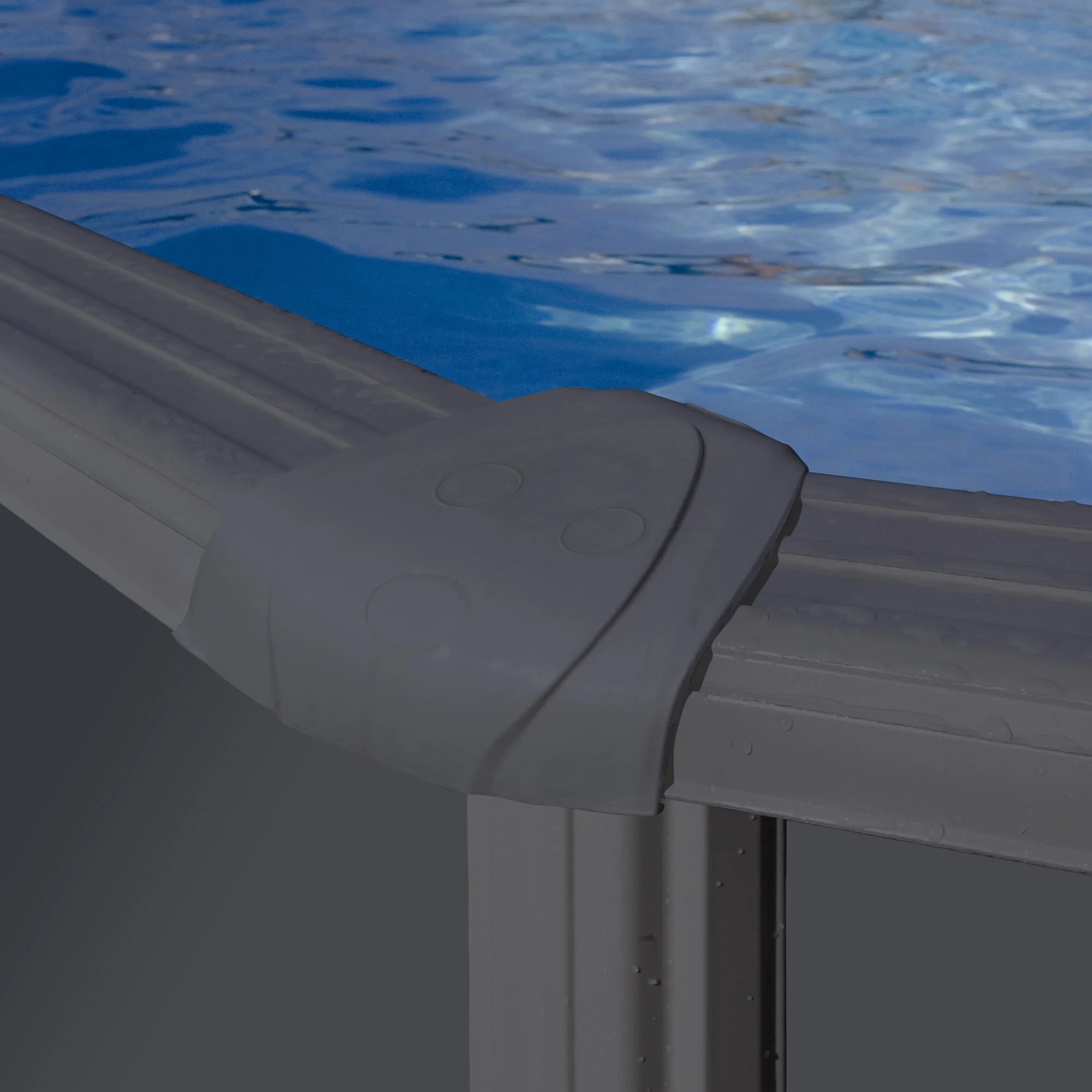 Piscina fuori terra rigida GRE Piscina Serie Aqualoon KIT350GYQGRE grigio scuro H 1.22 x Diametro 3.7 m 7