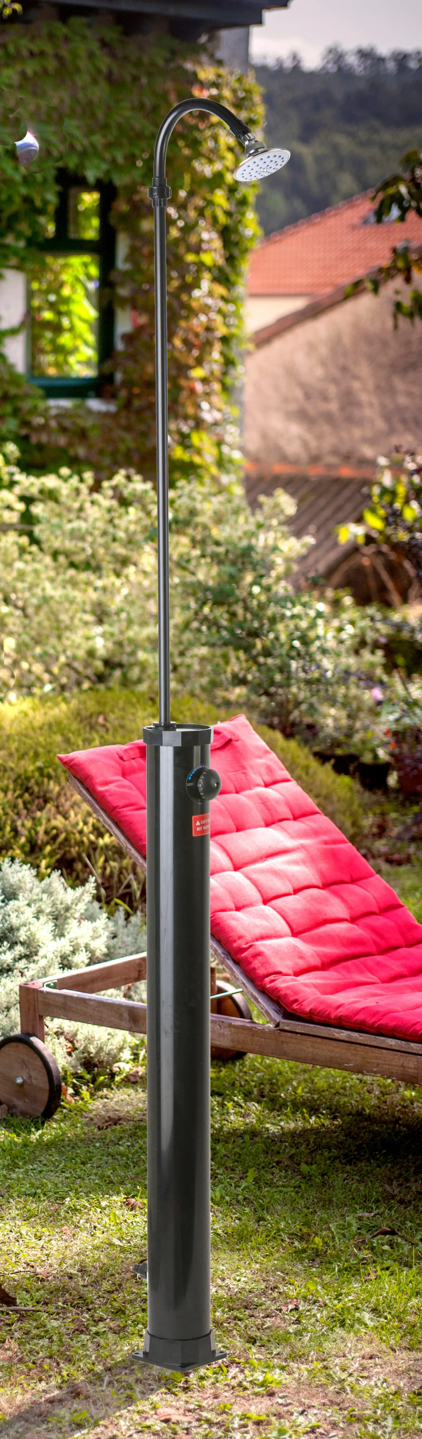 Doccia per piscina solare GRE 9 L, nero H 215 cm 2