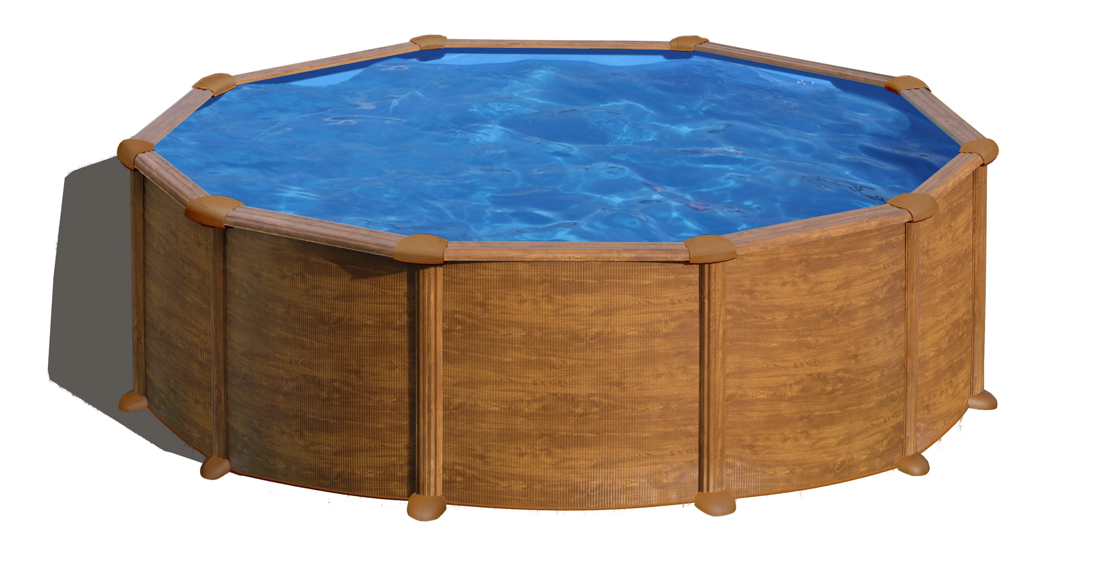 Piscina fuori terra rigida GRE Mauritius marrone H 1.32 x D 4.6 m 5