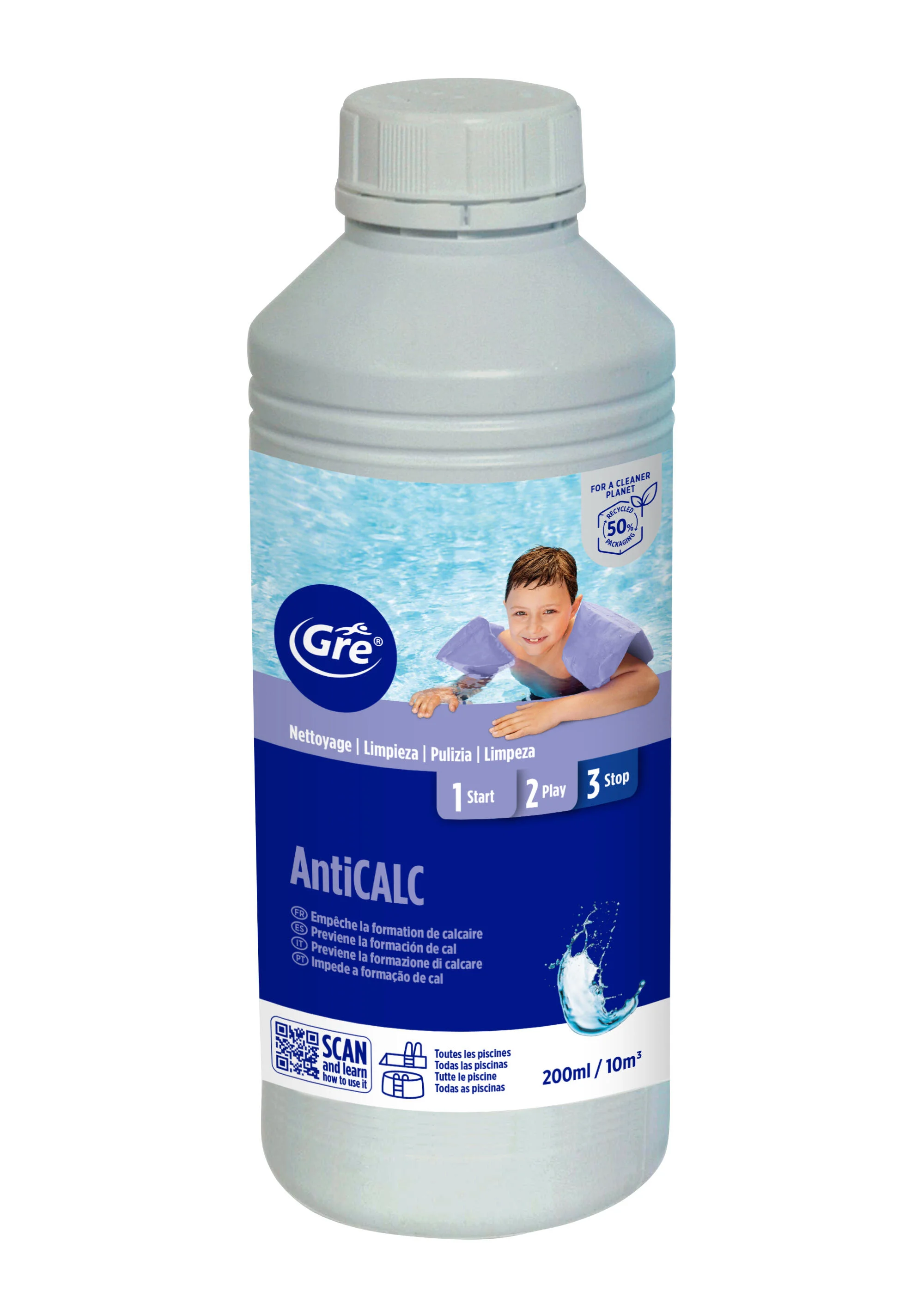 Pulitore strutturale per piscine GRE sequestrante 1 L 2