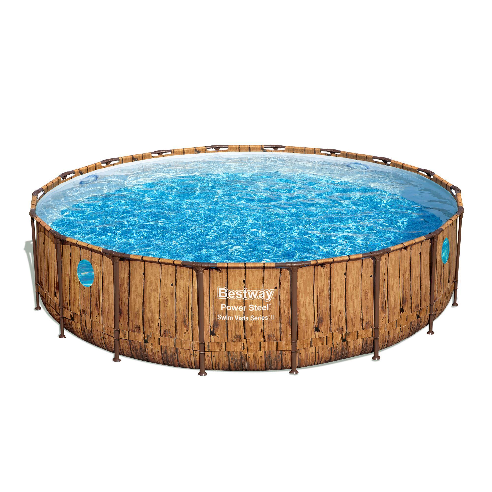 Piscina fuori terra tubolare BESTWAY Tondo Diametro 5.49 m H 1.22 m