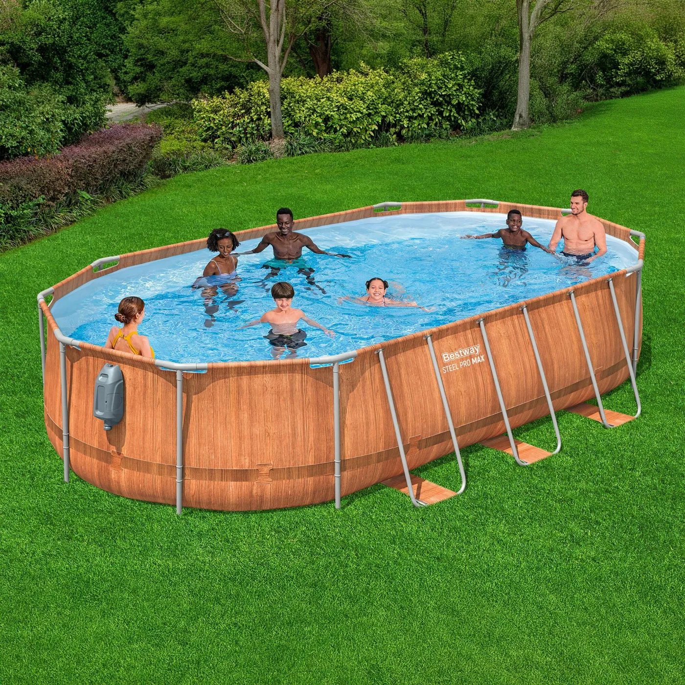 Piscina fuori terra tubolare BESTWAY H 1.22 x L int 5.9 x 3.44 m 2