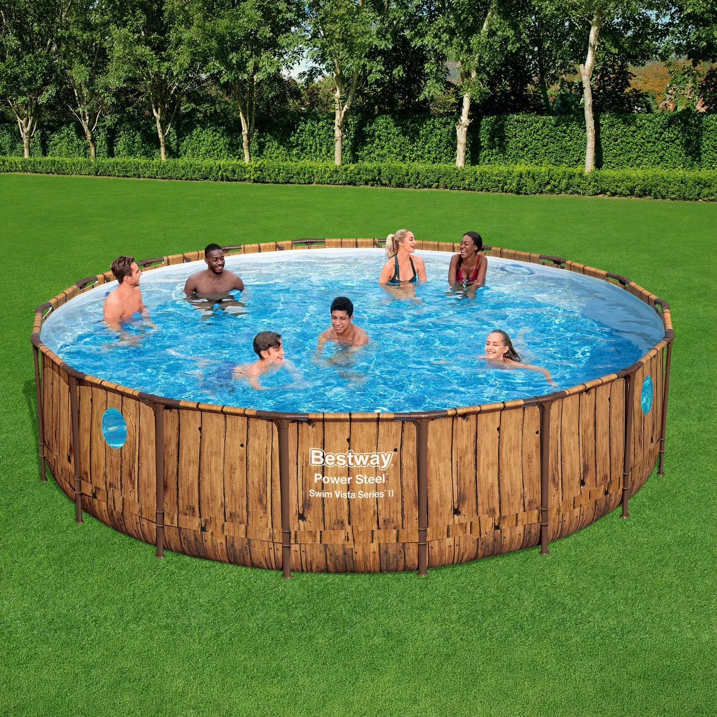 Piscina fuori terra tubolare BESTWAY Tondo Diametro 5.49 m H 1.22 m 2