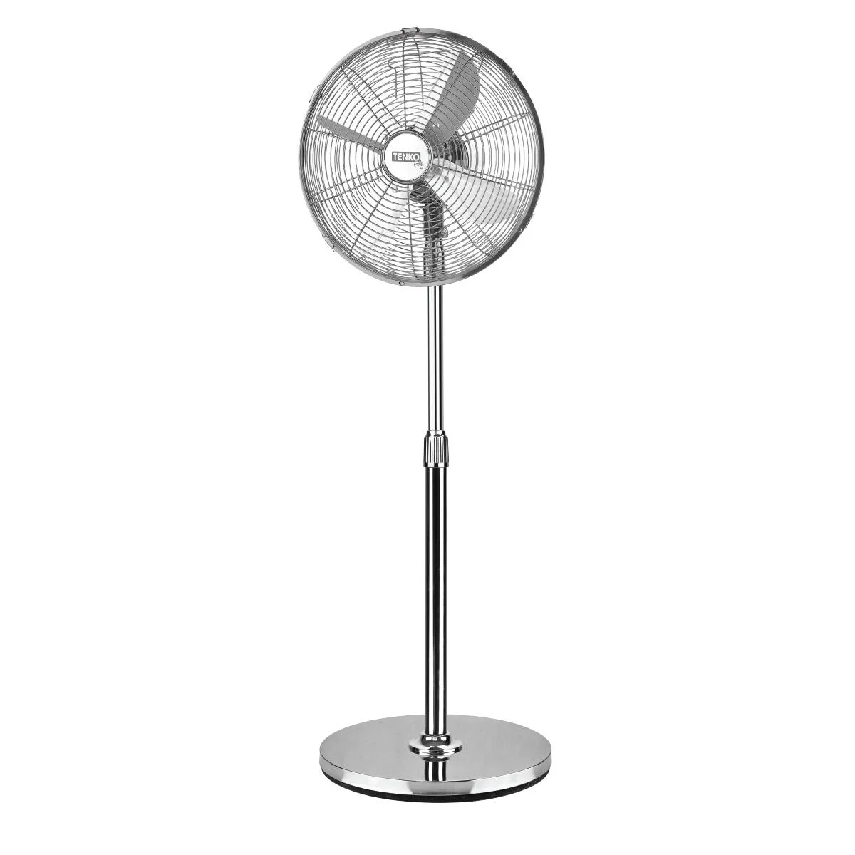 Ventilatore a piantana cromo 50 W ø 40 cm metallo