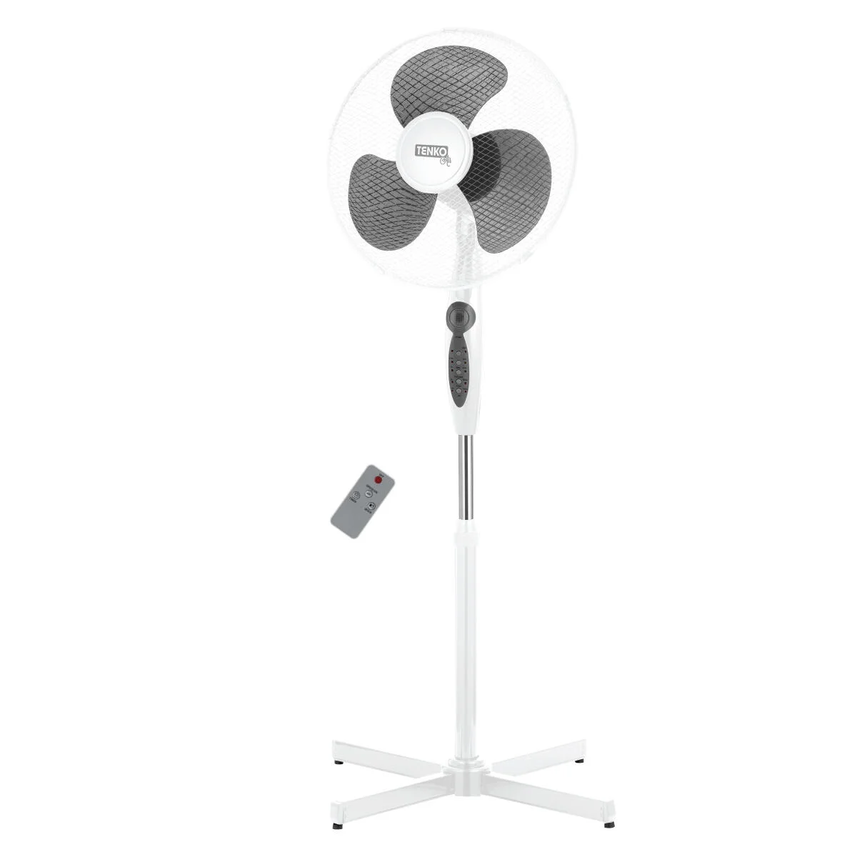 Ventilatore a piantana Bianco 40 W ø 40 cm + telecomando