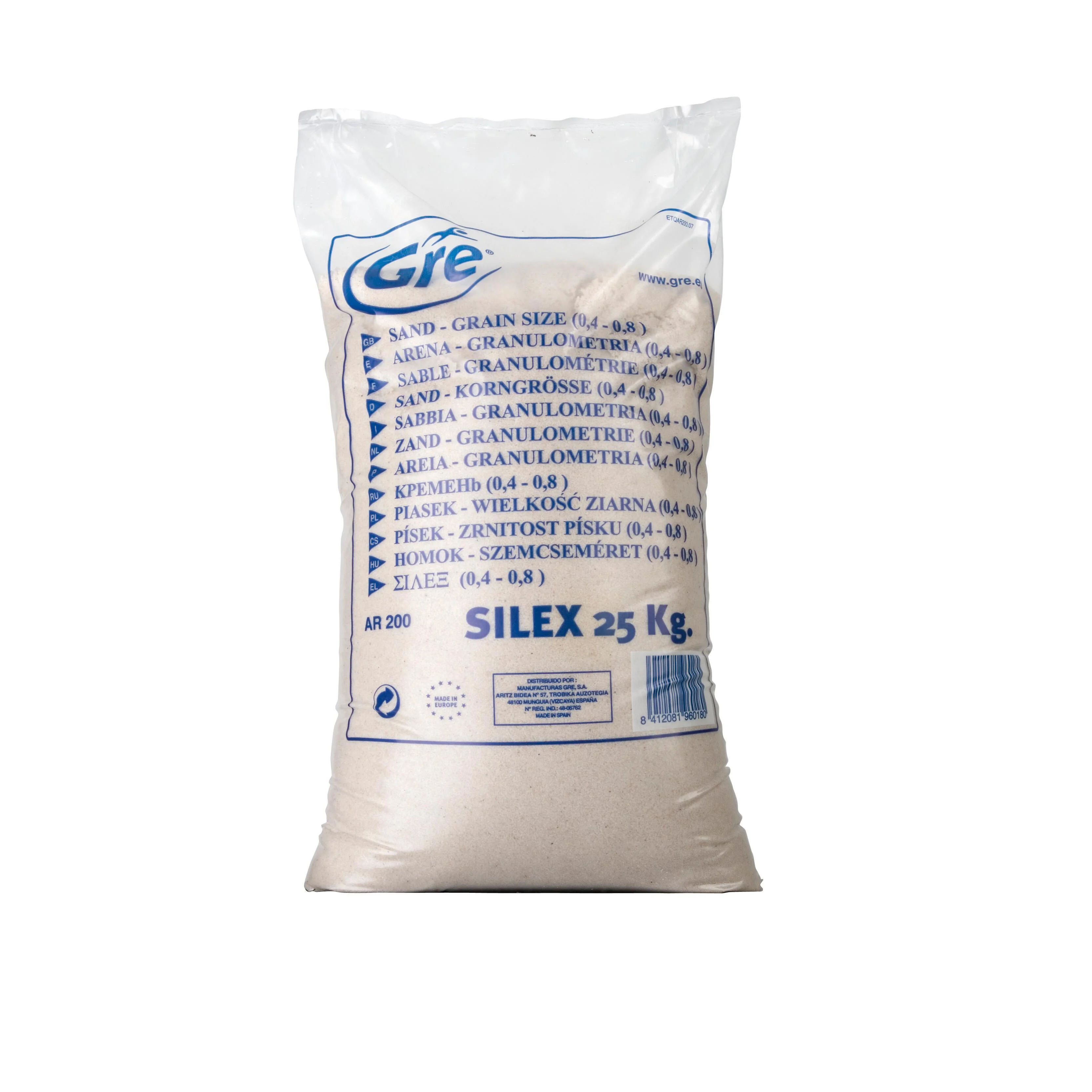 Sabbia silicea GRE 25 kg