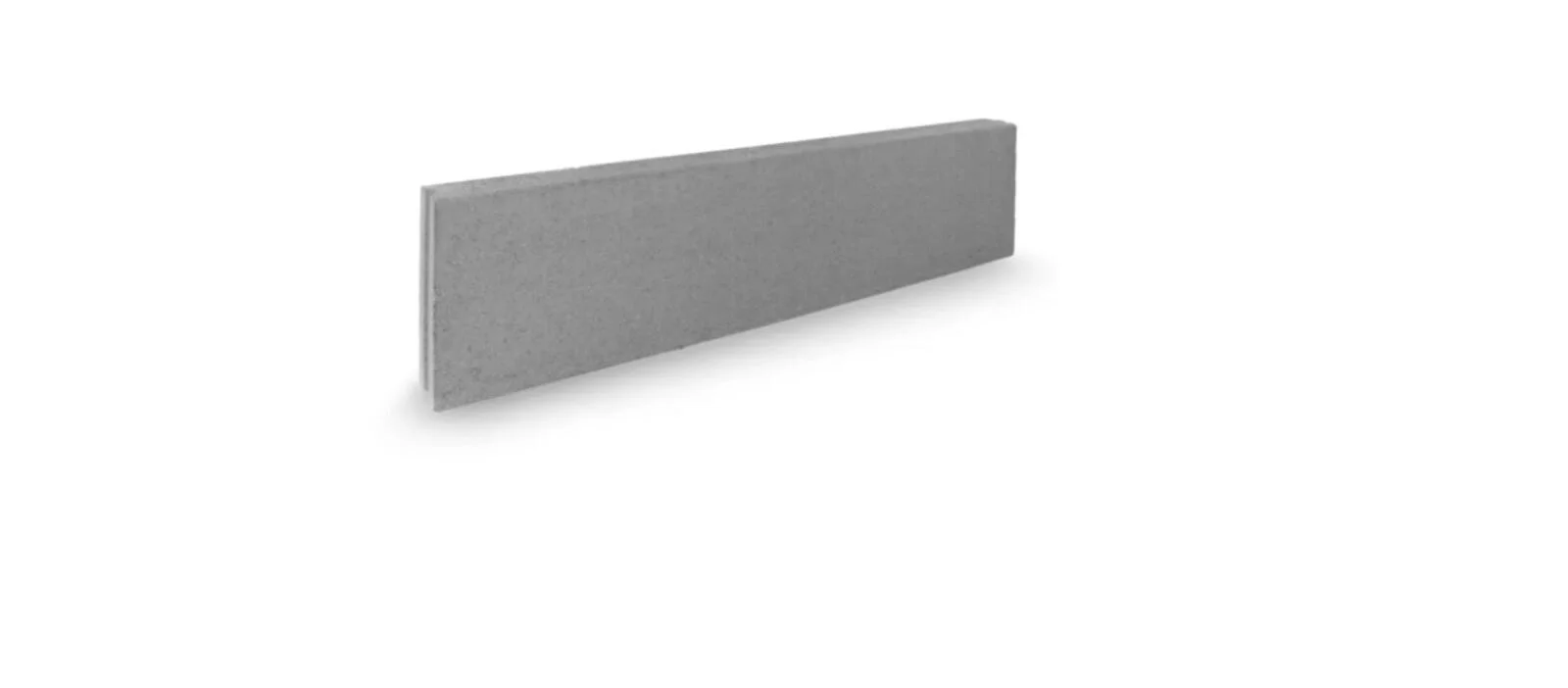Cordolo in calcestruzzo Grigio L 6 x H 25, Sp 6 cm