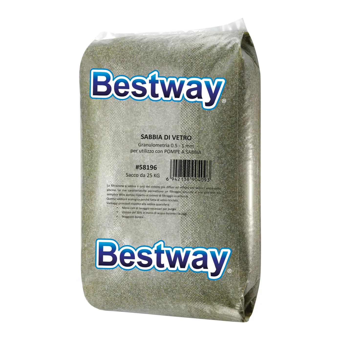 Sabbia di vetro filtrante BESTWAY 25 kg 2