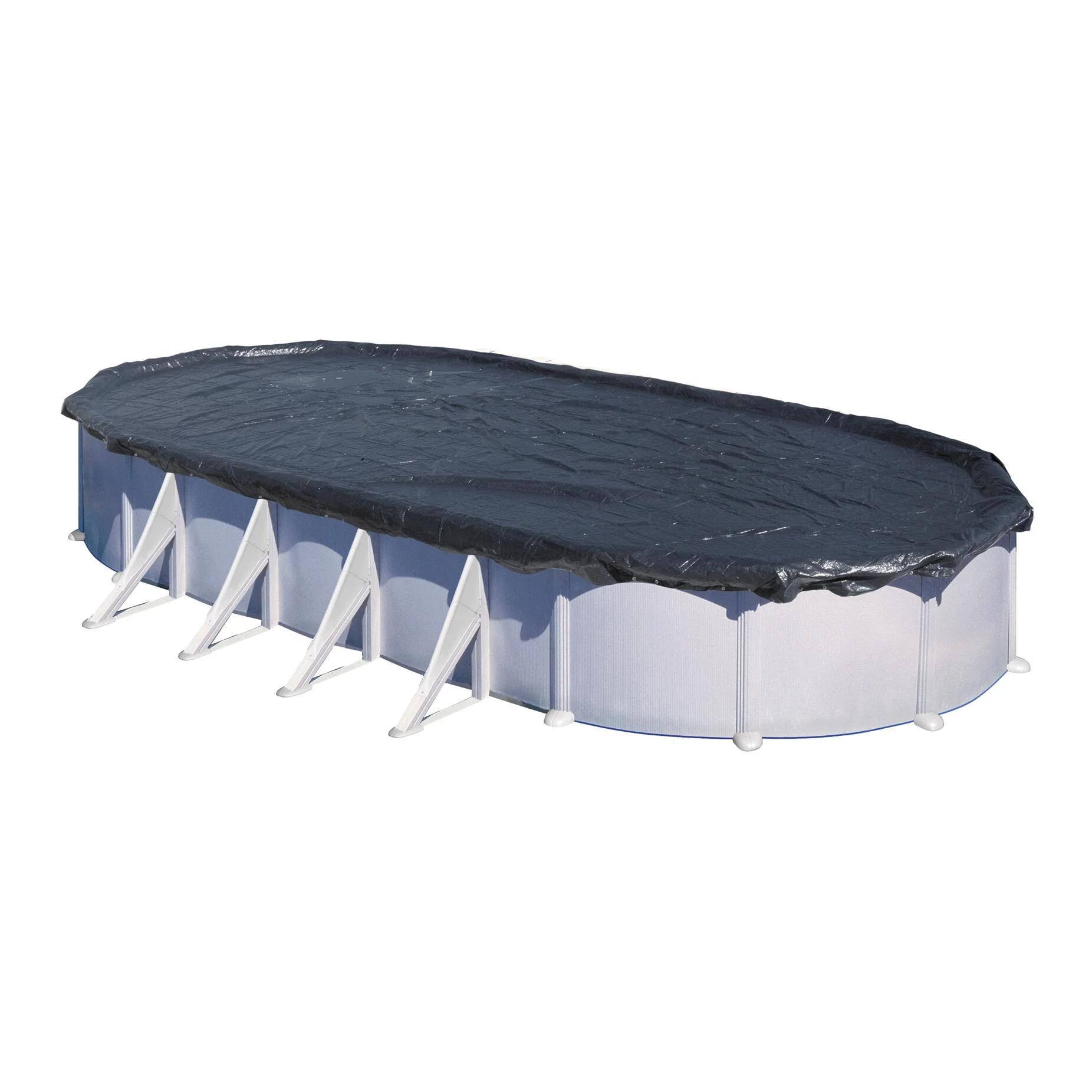 Copertura invernale per piscina ovale NATERIAL CI911NAT in polietilene nero 1030 x 560 cm 4