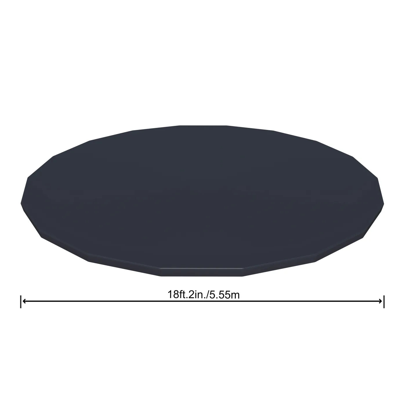 Copertura invernale per piscina tondo BESTWAY in pvc nero Ø 549 cm 5