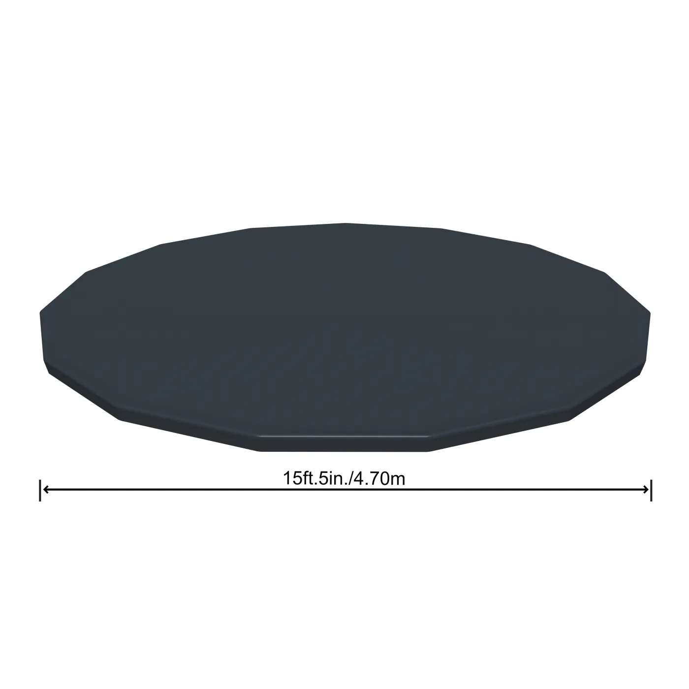 Copertura di sicurezza per piscina tondo BESTWAY in pvc nero Ø 457 cm