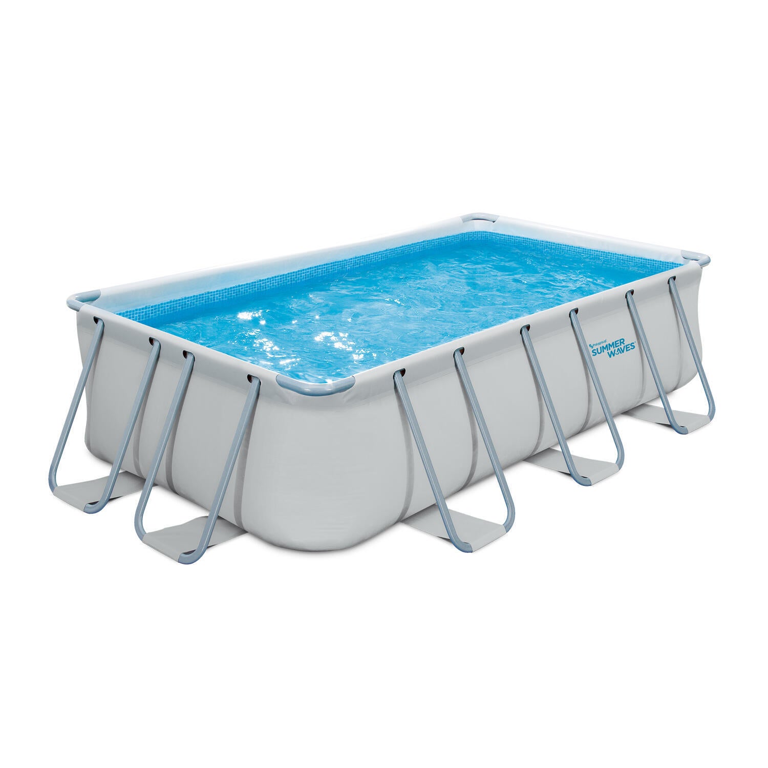 Piscina fuori terra tubolare SUMMER WAVES 13FT Frame pool grigio L int 3.96 x 2 m 7