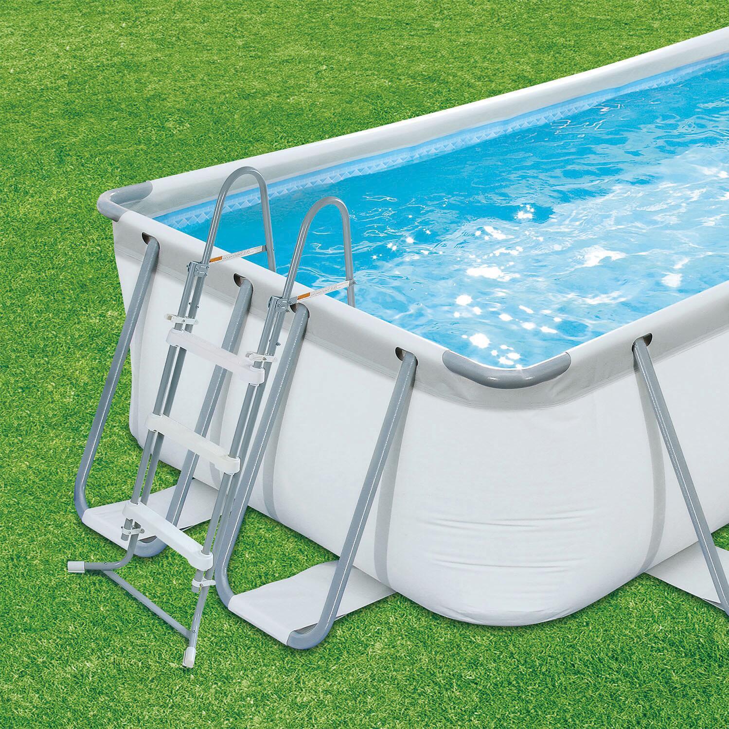 Piscina fuori terra tubolare SUMMER WAVES 13FT Frame pool grigio L int 3.96 x 2 m 2