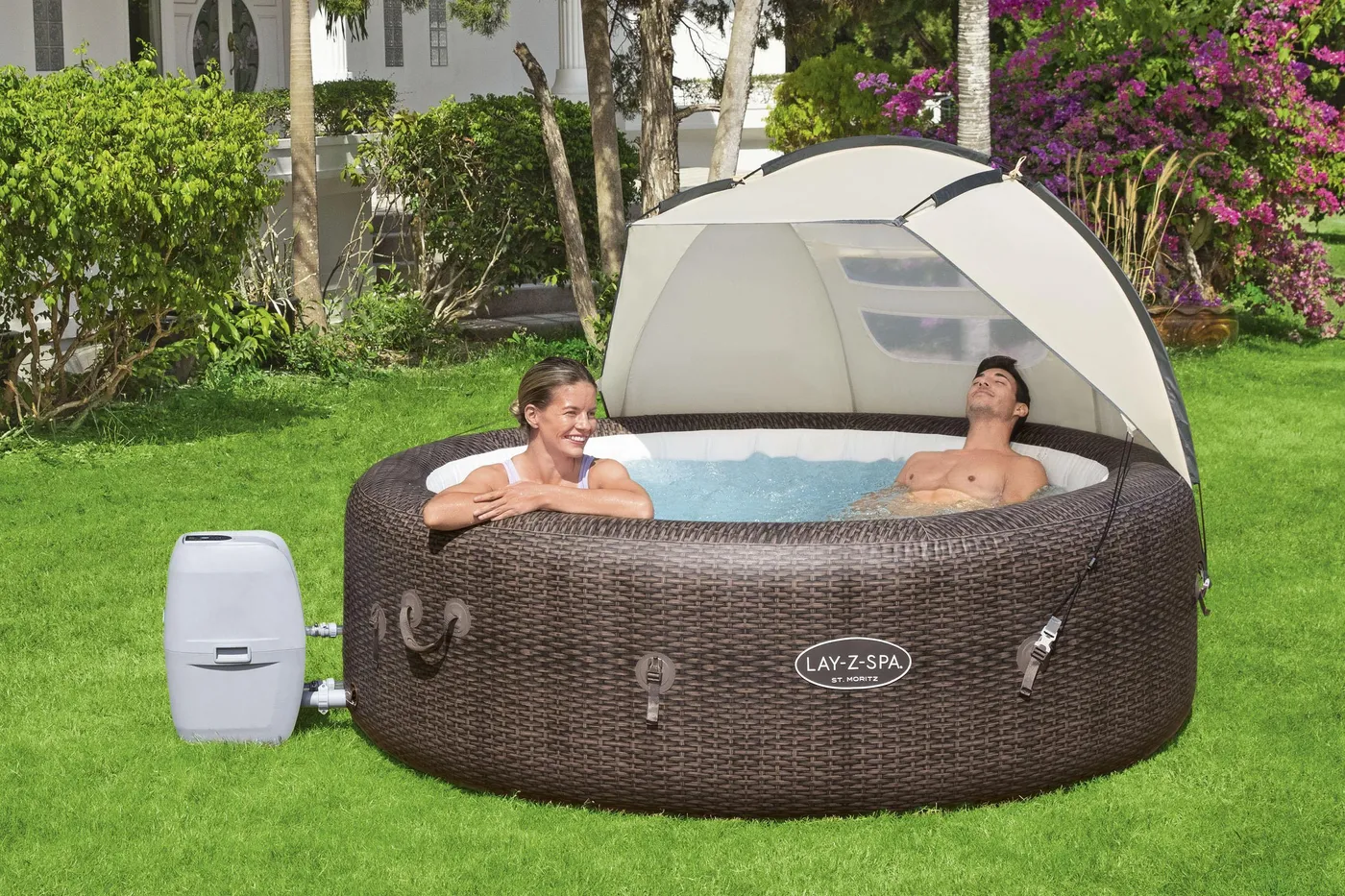 Copertura per spa BESTWAY L94 x P183 x H109 cm beige 3