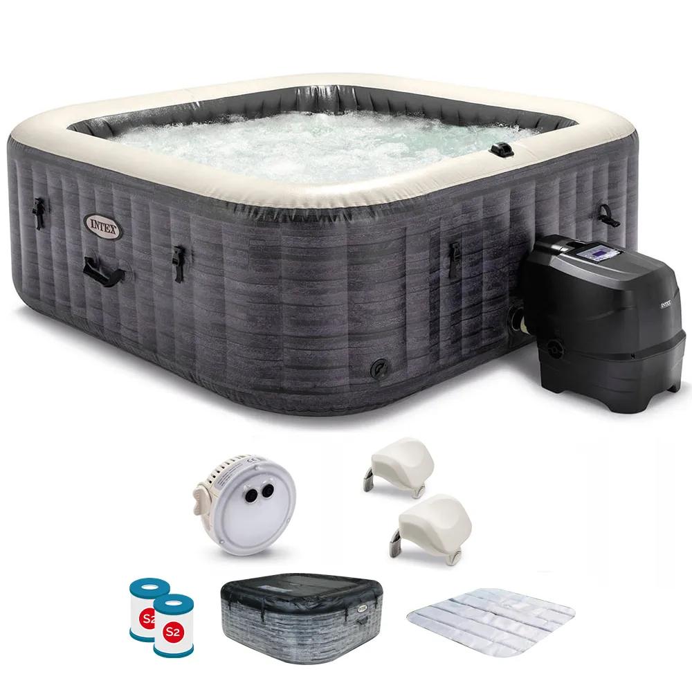 Intex Quadrata Greystone Deluxe 28452NP - Ø196x71 cm - Piscina idromassaggio spa