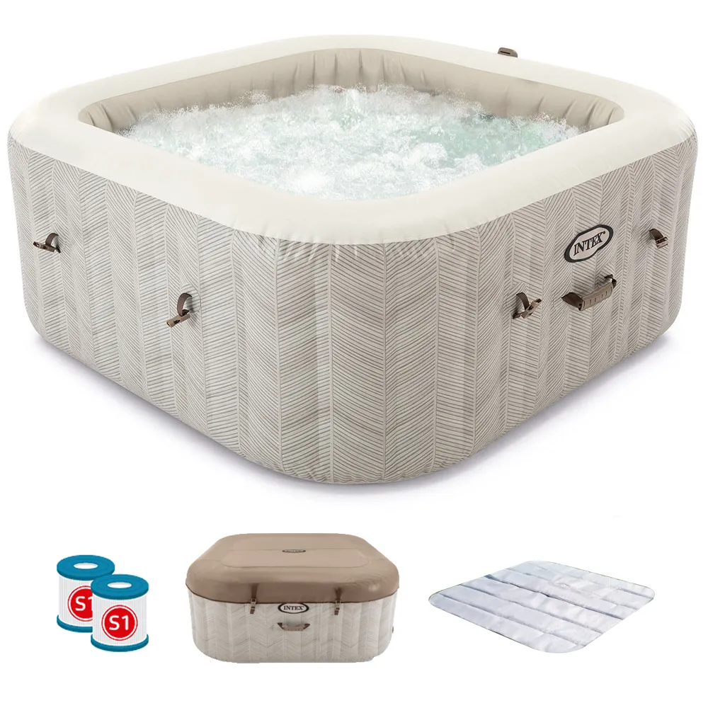 Intex Quadrata Chevron Deluxe 28446EX - Ø173x71 cm - Piscina idromassaggio spa