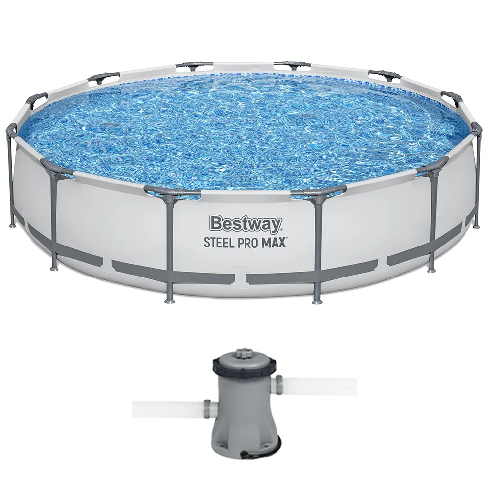 Bestway Steel Pro Max 56416 - Ø366x76 cm - Piscina Rotonda per 5-6 Persone