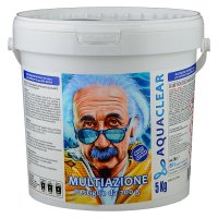 Pastiglie multiazione piscina 4 in 1 da 200 g blisterate AQUACLEAR