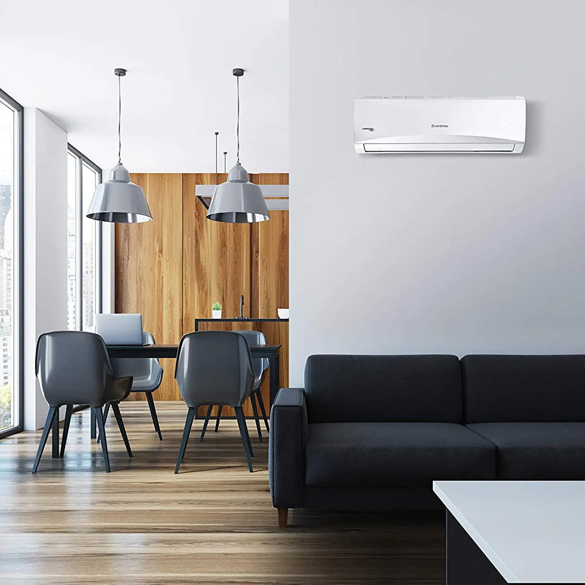 Condizionatore Ariston PRIOS dual split 9000+12000 BTU inverter R32 A+ unità esterna 5,0 kW 2
