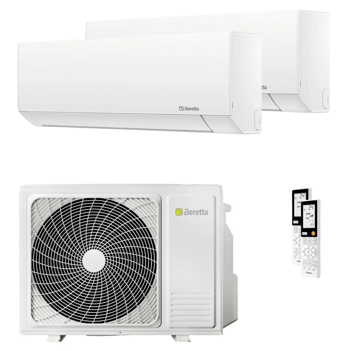 Condizionatore Beretta BREVA E dual split 9000+9000 BTU inverter A++ unità esterna 5 kW