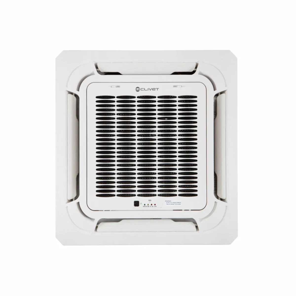 Condizionatore Clivet BOX 2 650x650 cassetta 4 vie dual split 9000+12000 BTU inverter A++  unità esterna 4.1 kW 4