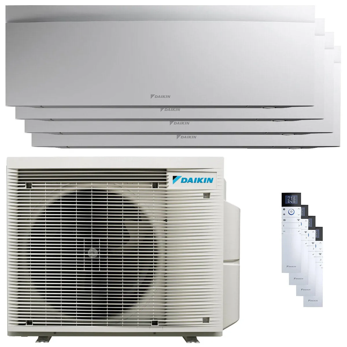 Condizionatore Daikin Emura 3 quadri split 9000+12000+12000+18000 BTU inverter A++ wifi unità esterna 7.4 kW Bianco