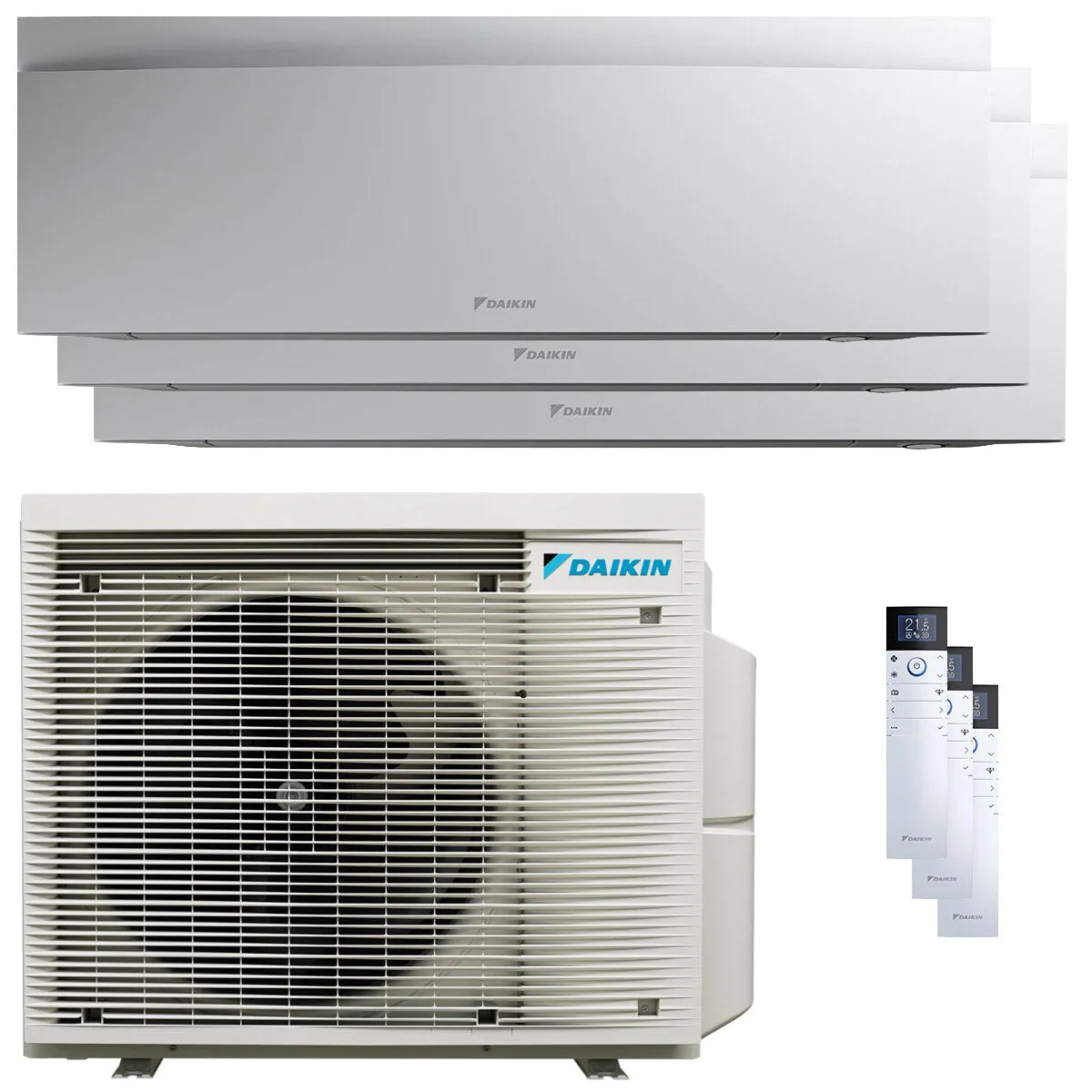 Condizionatore Daikin Emura 3 trial split 12000+12000+18000 BTU inverter A+ wifi unità esterna 7.4 kW Bianco