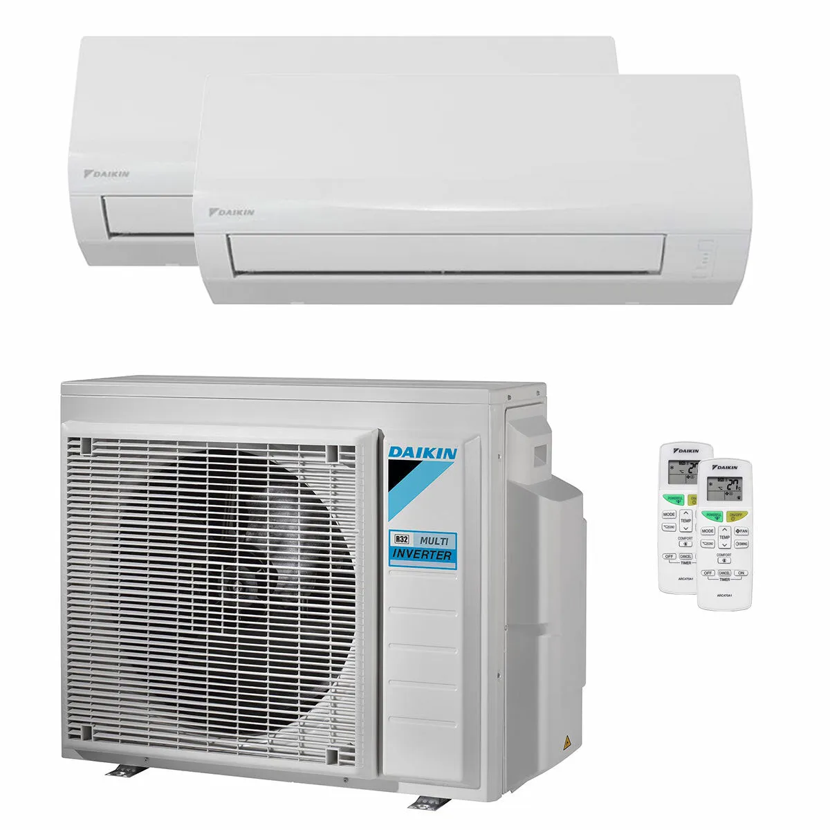 Condizionatore Daikin Sensira Multi dual split 12000+12000 BTU inverter A++ wifi unità esterna 6.8 kW