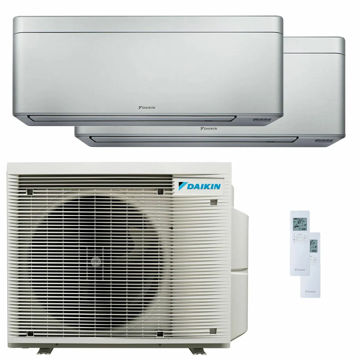 Condizionatore Daikin Stylish Silver dual split 15000+15000 BTU inverter A++ wifi unità esterna 7.8 kW