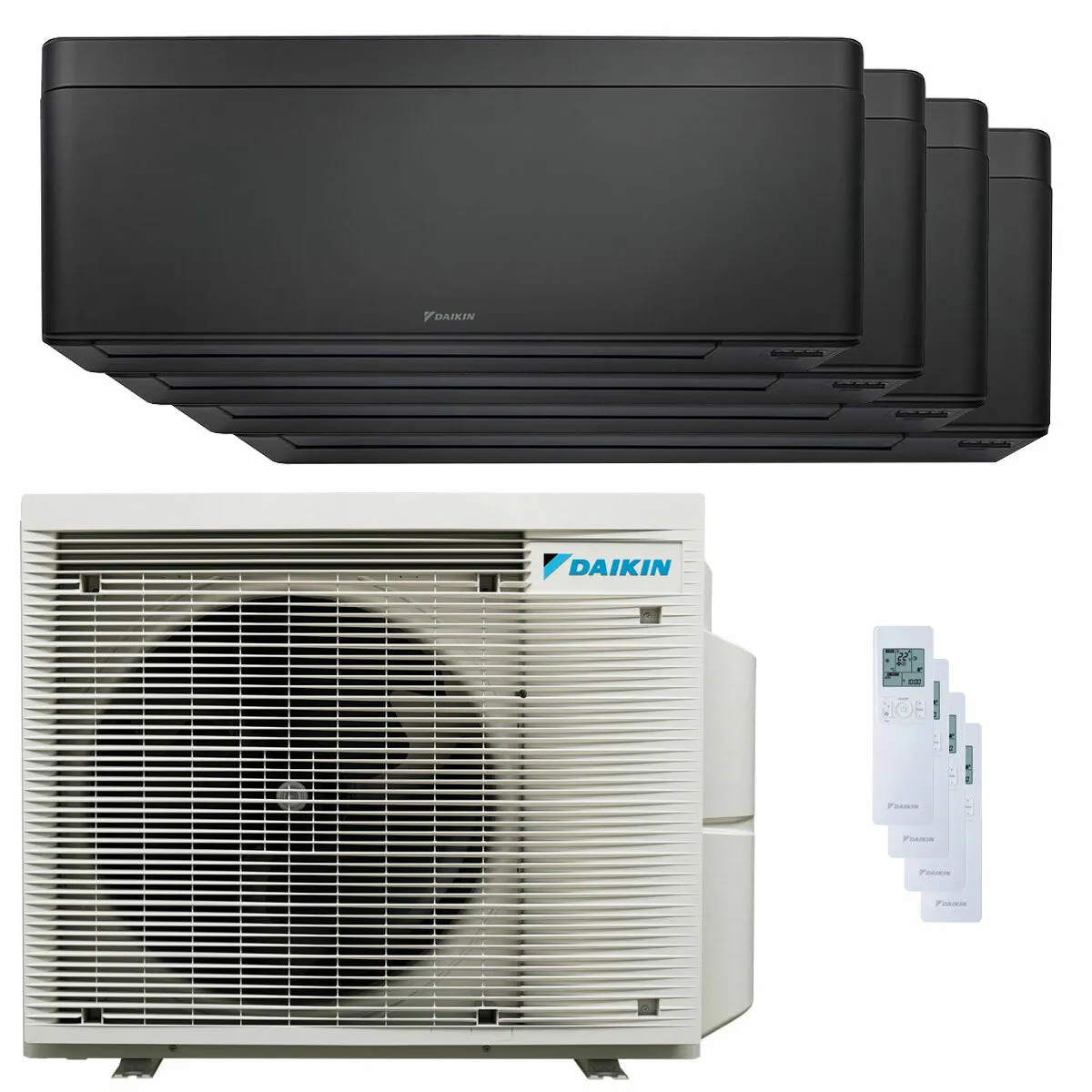 Condizionatore Daikin Stylish Total Black quadri split 7000+7000+9000+15000 BTU inverter A++ wifi unità esterna 6.8 kW