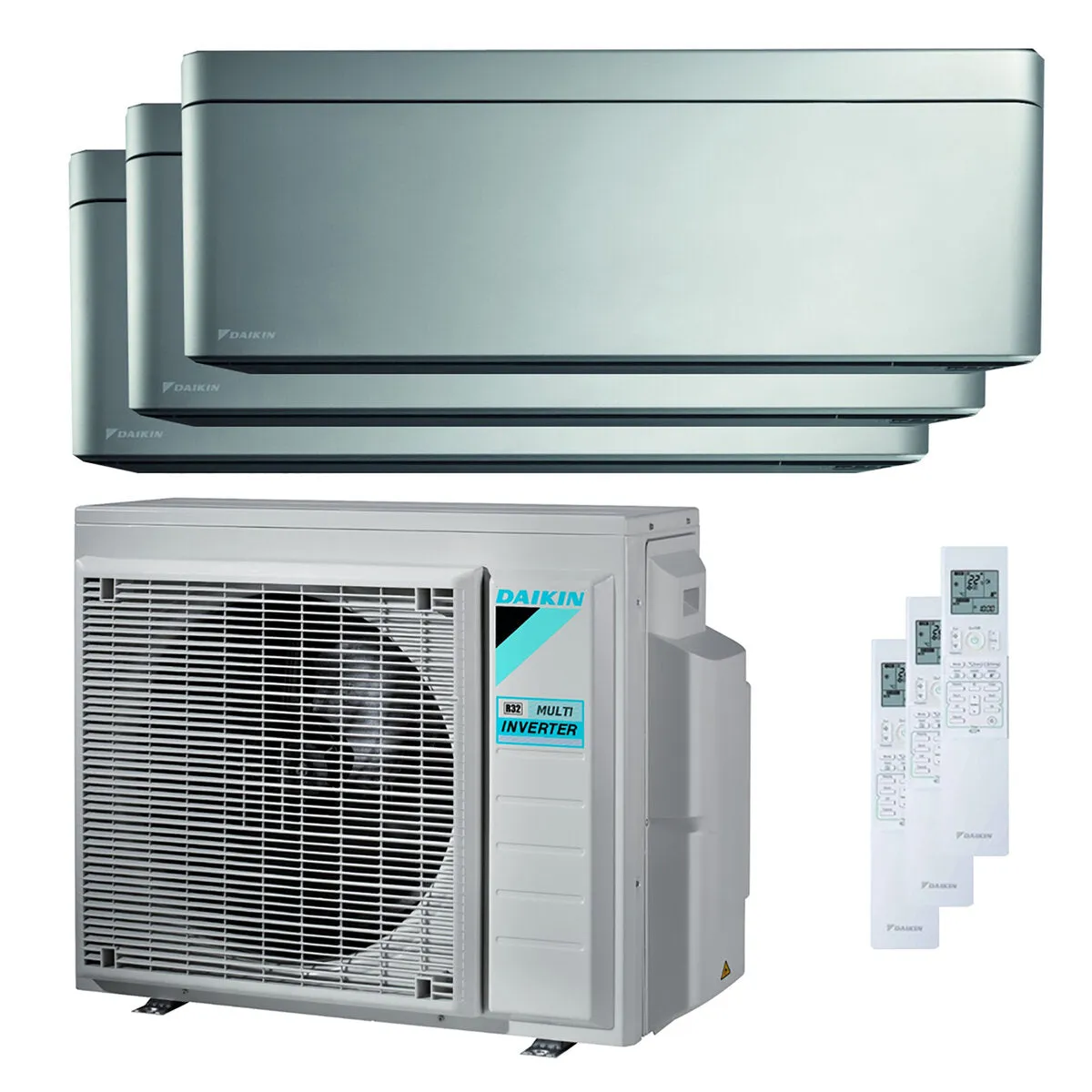 Condizionatore Daikin Stylish trial split 5000+7000+15000 BTU inverter A+++ wifi unità esterna 5,2 kW
