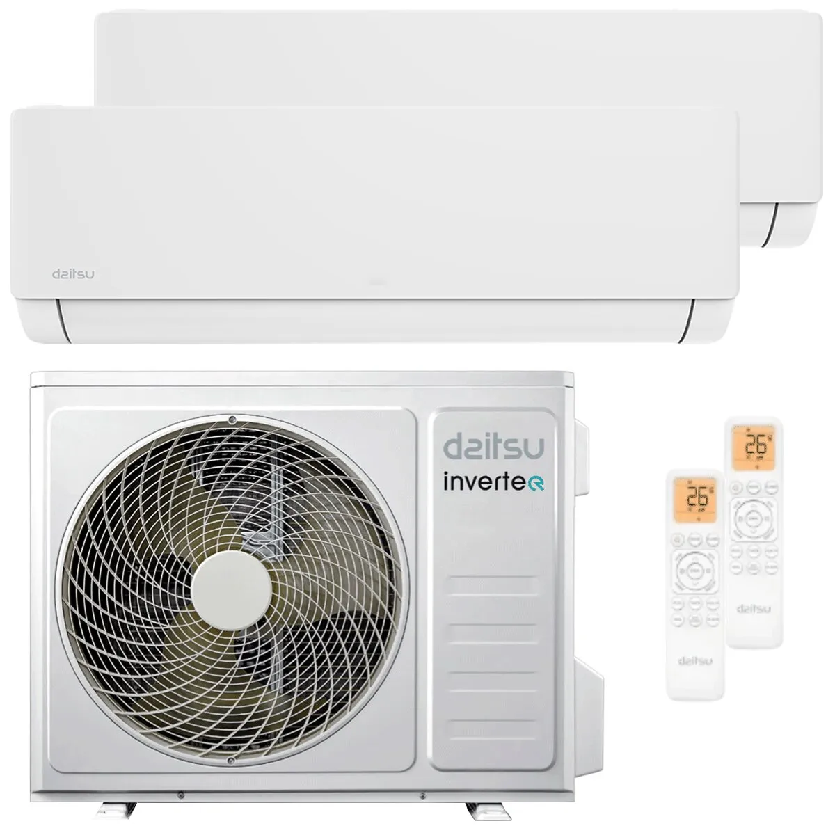 Condizionatore Daitsu Artic Pro dual split 9000+18000 BTU inverter A++ wifi unità esterna 7.9 kW