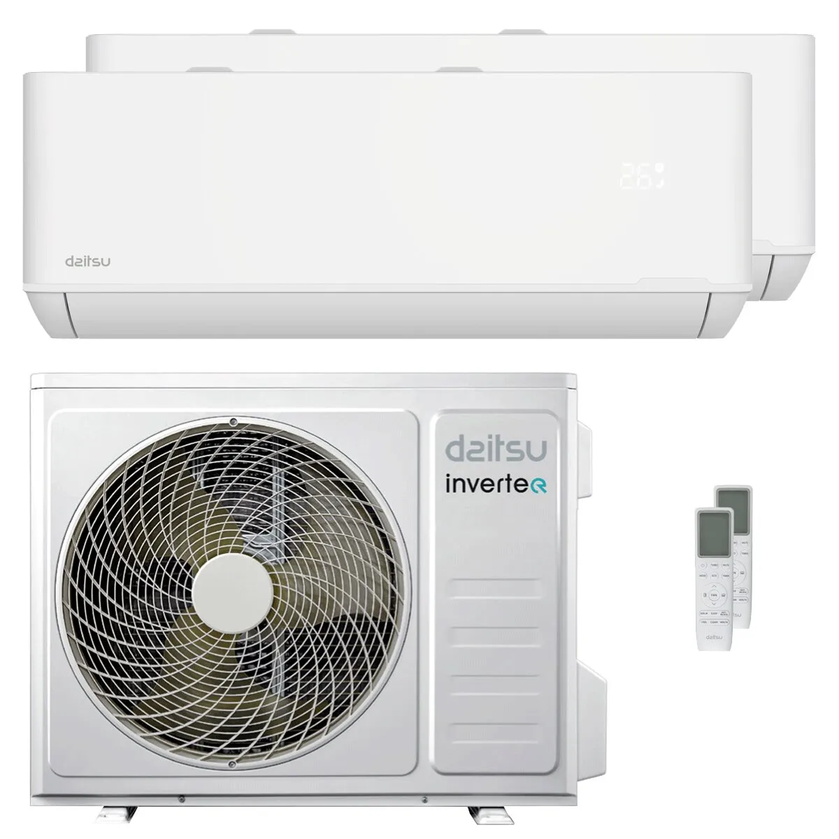 Condizionatore Daitsu Artic TP-4 dual split 12000+12000 BTU inverter A++ wifi unità esterna 5.1 kW