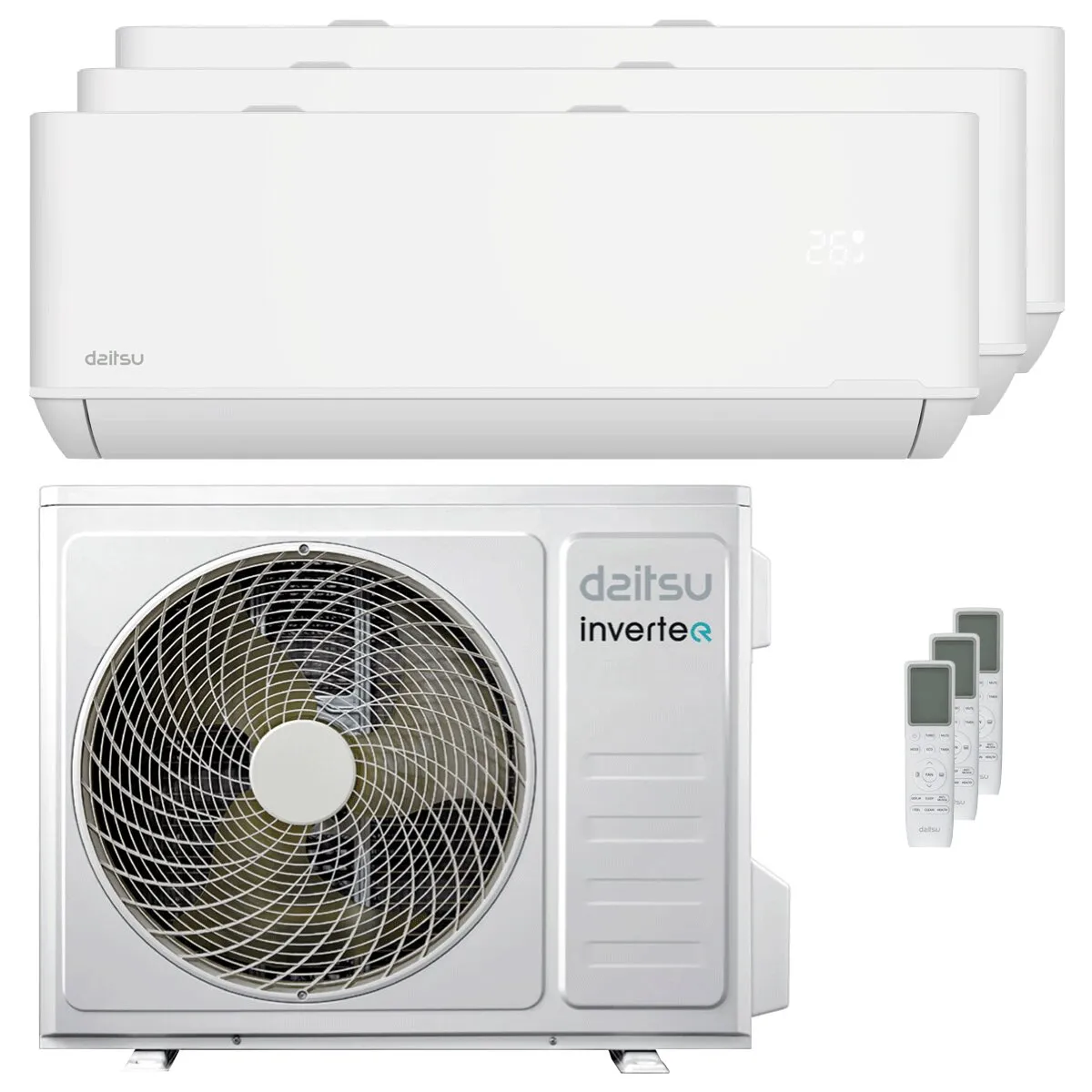 Condizionatore Daitsu Artic TP-4 trial split 9000+12000+18000 BTU inverter A++ wifi unità esterna 7.9 kW