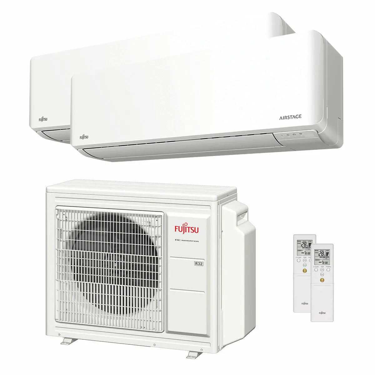 Condizionatore Fujitsu Serie KMCG WiFi dual split 12000+12000 BTU inverter A++ wifi unità esterna 5.4 kW