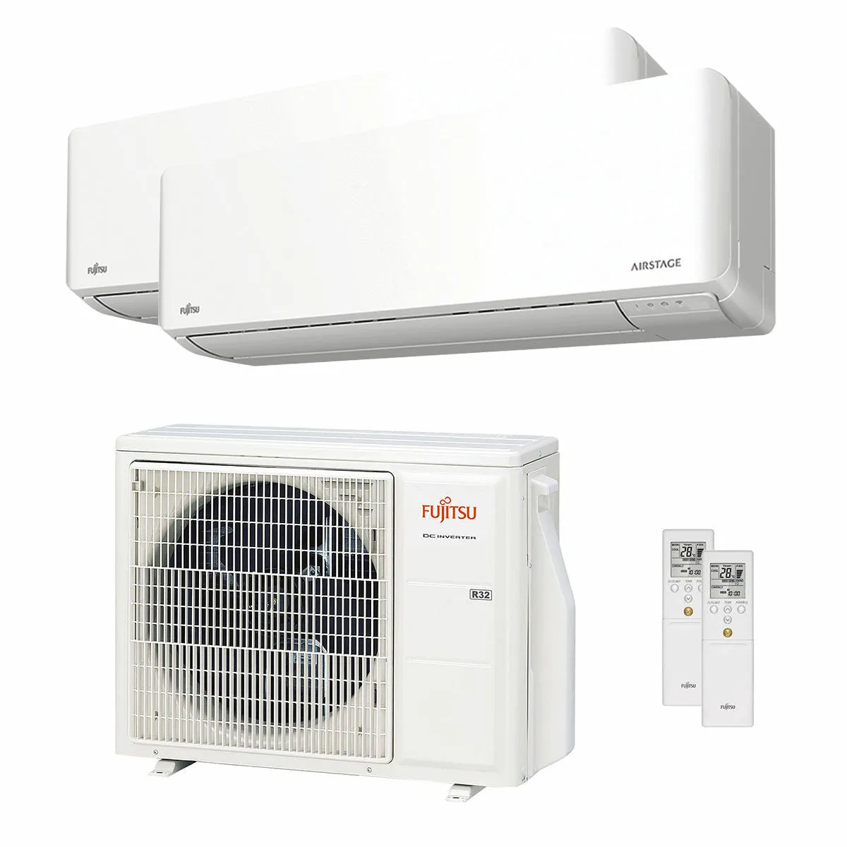 Condizionatore Fujitsu Serie KMCG WiFi dual split 12000+12000 BTU inverter A+++ wifi unità esterna 5 kW