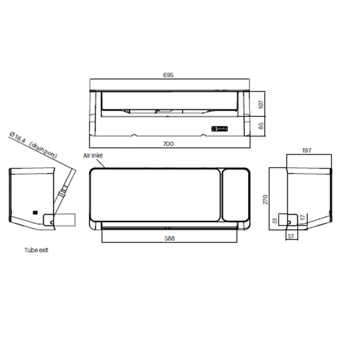 Condizionatore Grundig PROLOGUE GR-4 9000 BTU R32 Inverter WiFi A++/A+ 5