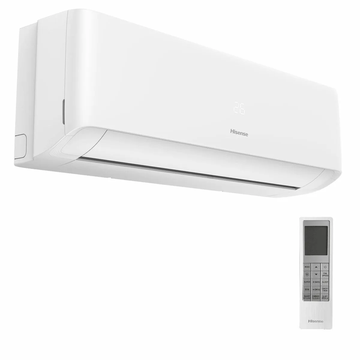 Condizionatore Hisense EcoSense dual split 18000+18000 BTU inverter A++ wifi unità esterna 7 kW 2