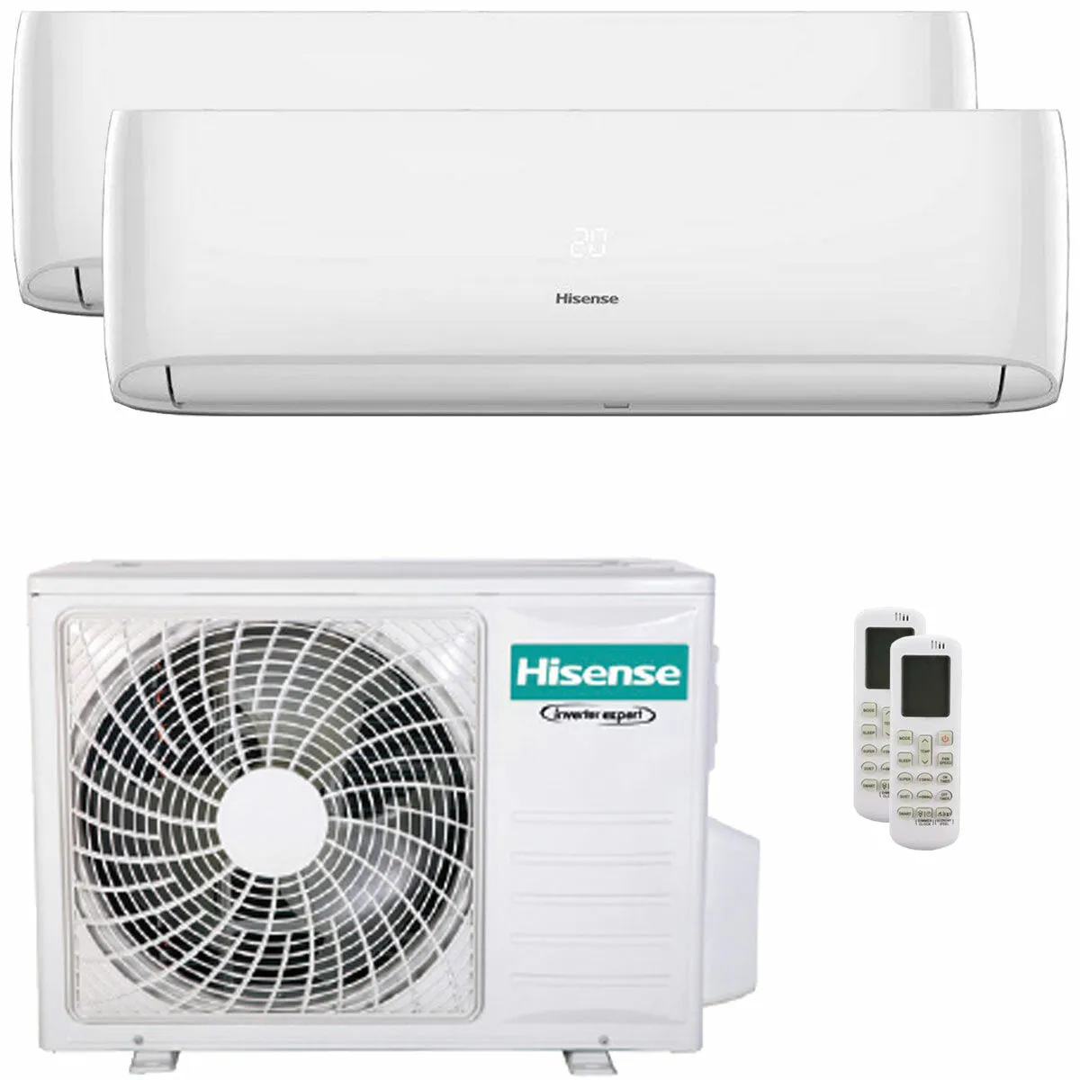 Condizionatore Hisense Hi-Comfort 2025 dual split 9000+18000 BTU inverter A++ wifi unità esterna 6.3 kW