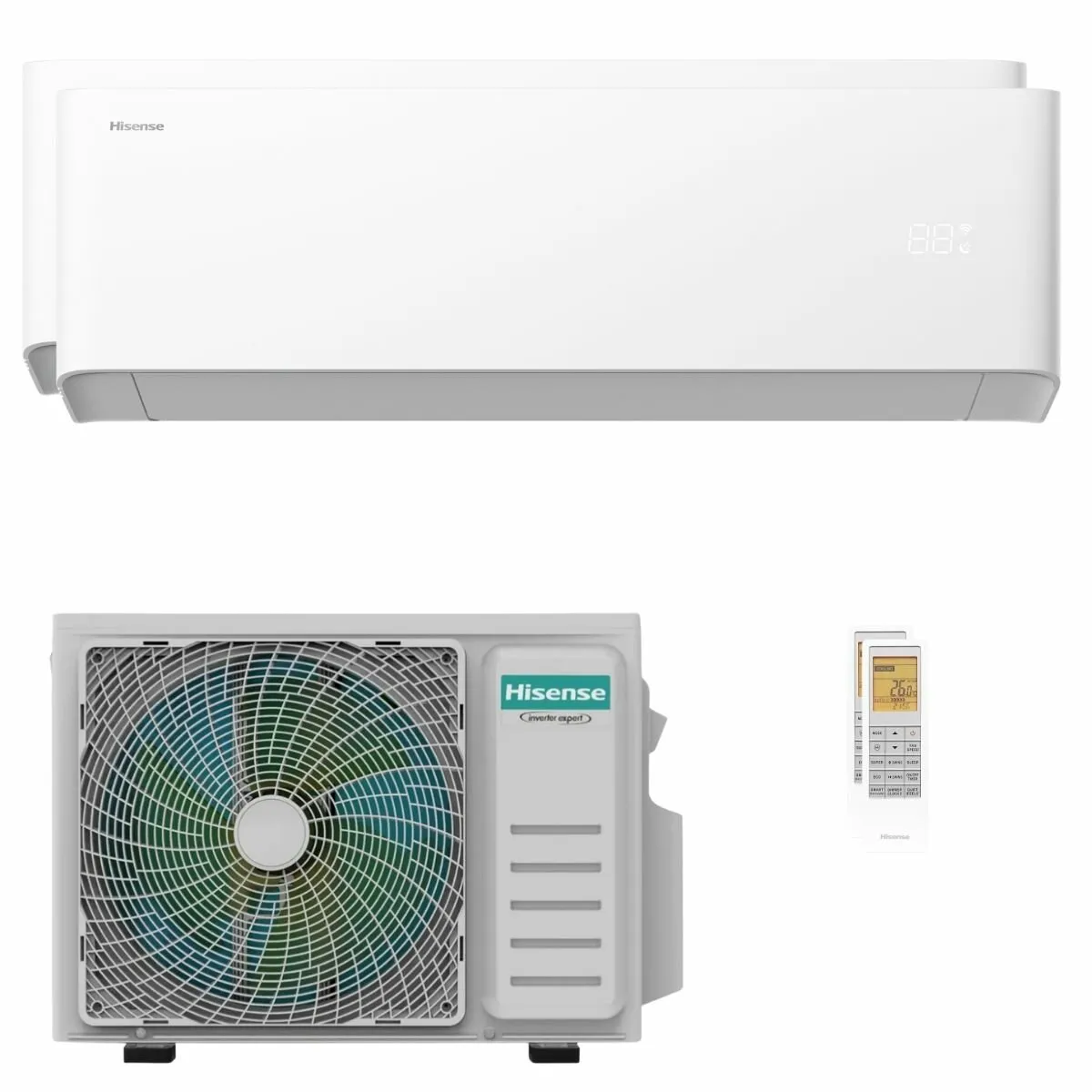 Condizionatore Hisense Uni HB dual split 9000+9000 BTU inverter A++ wifi unità esterna 5 kW