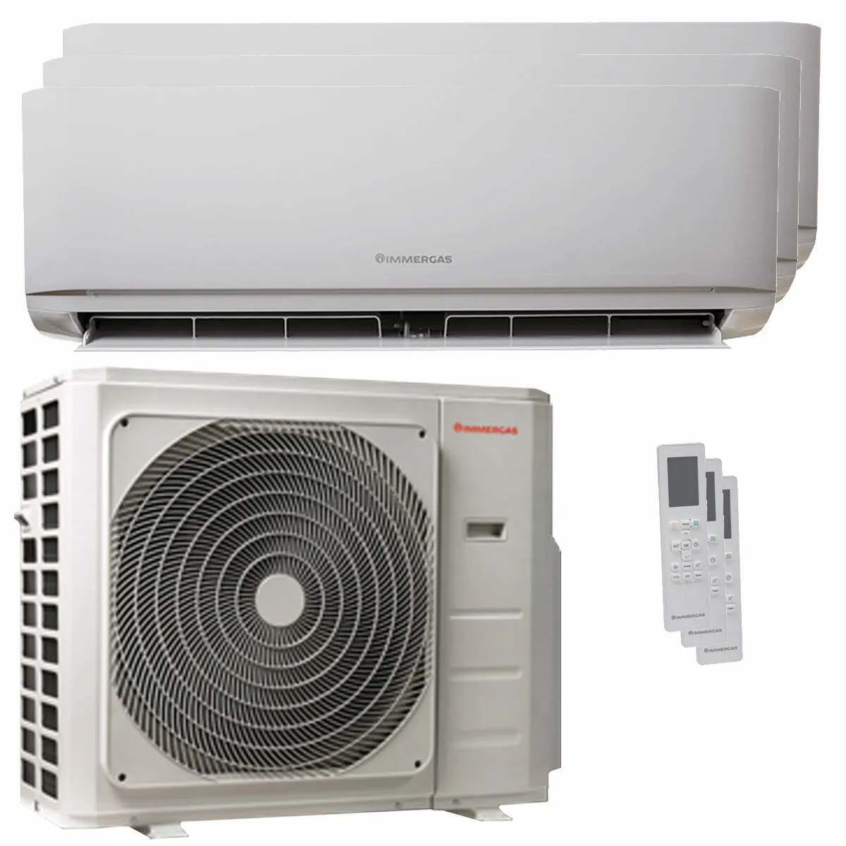 Condizionatore Immergas THOR trial split 9000+9000+12000 BTU inverter A++ unità esterna 7.9 kW