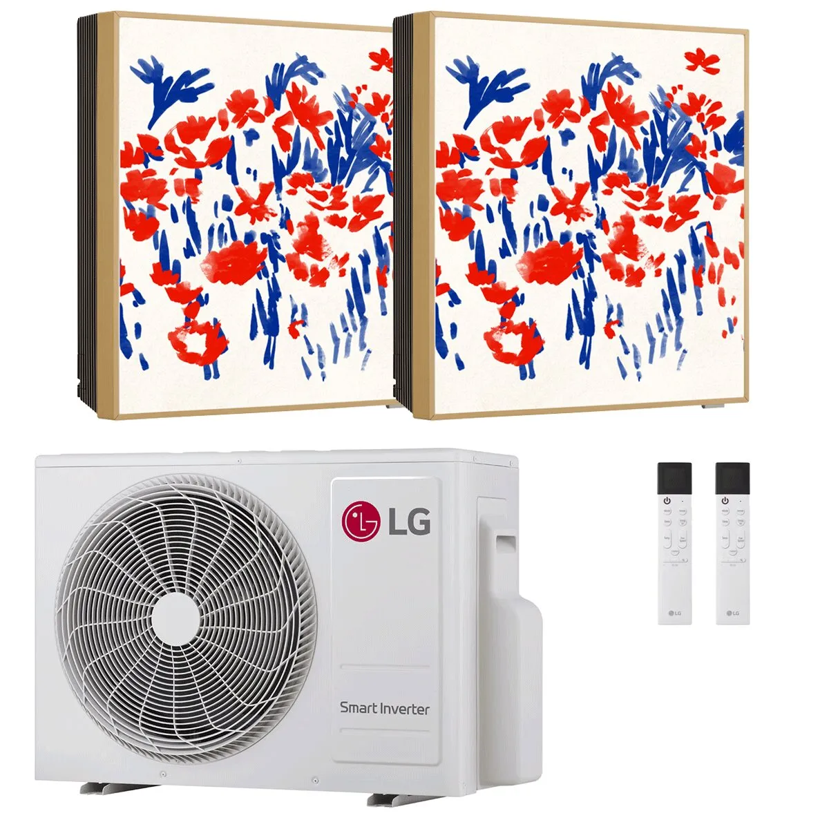 Condizionatore LG ARTCOOL Gallery PHOTO dual split 9000+9000 BTU inverter A+++ wifi unità esterna 4.7 kW