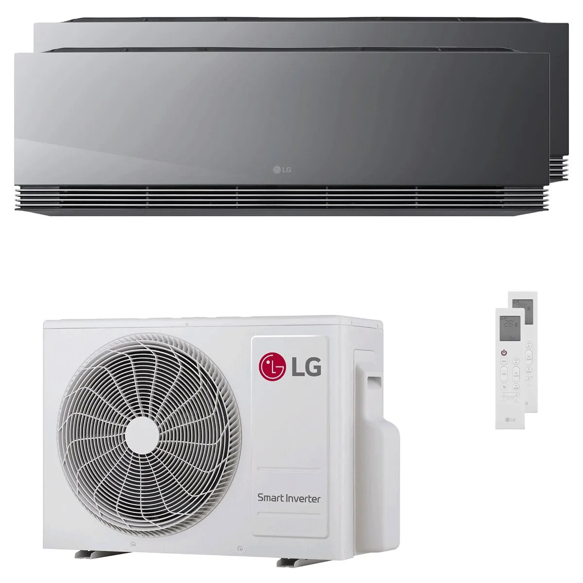 Condizionatore LG ARTCOOL Mirror AI dual split 9000+12000 BTU inverter A+++ wifi unità esterna 4.1 kW