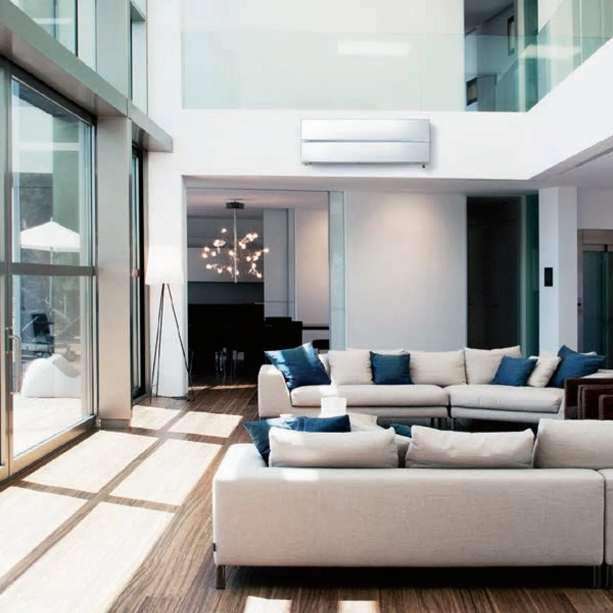 Condizionatore Mitsubishi Electric Kirigamine Style MSZ-LN dual split 9000+9000 BTU inverter B wifi unità esterna 3.3 kW Bianco 3
