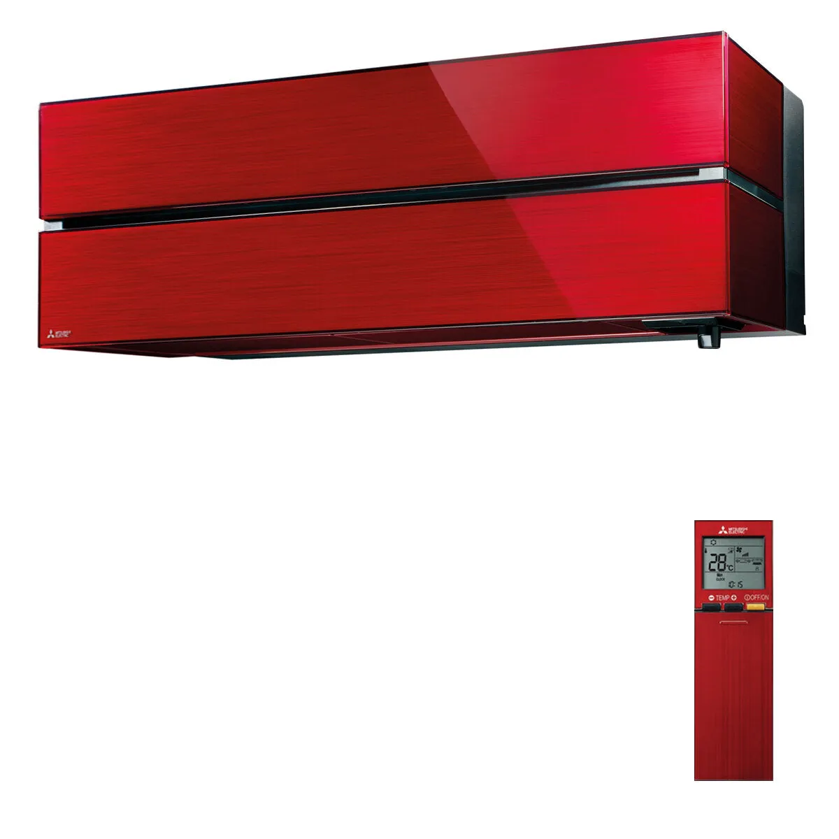 Condizionatore Mitsubishi Electric Kirigamine Style MSZ-LN dual split 9000+9000 BTU inverter A++ wifi esterna 4,2 kW rosso 5