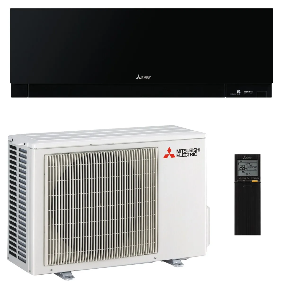 Condizionatore Mitsubishi Electric Kirigamine Zen MSZ-EF 9000 BTU R32 inverter A+++ wifi nero