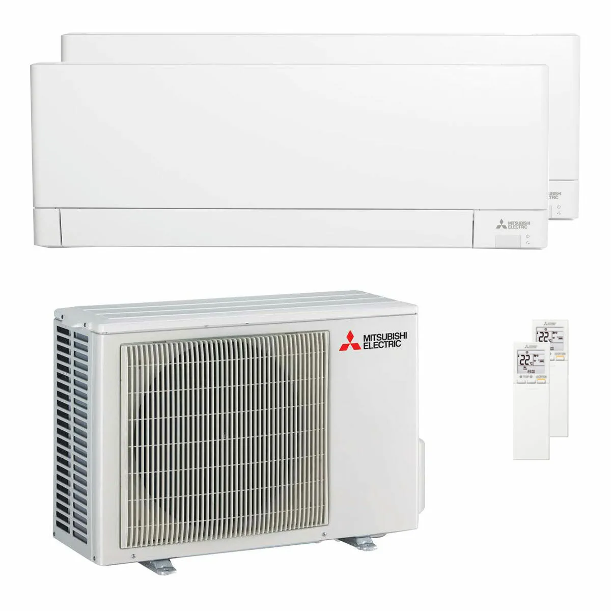 Condizionatore Mitsubishi Electric Serie AY dual split 9000+9000 BTU inverter B wifi unità esterna 3.3 kW