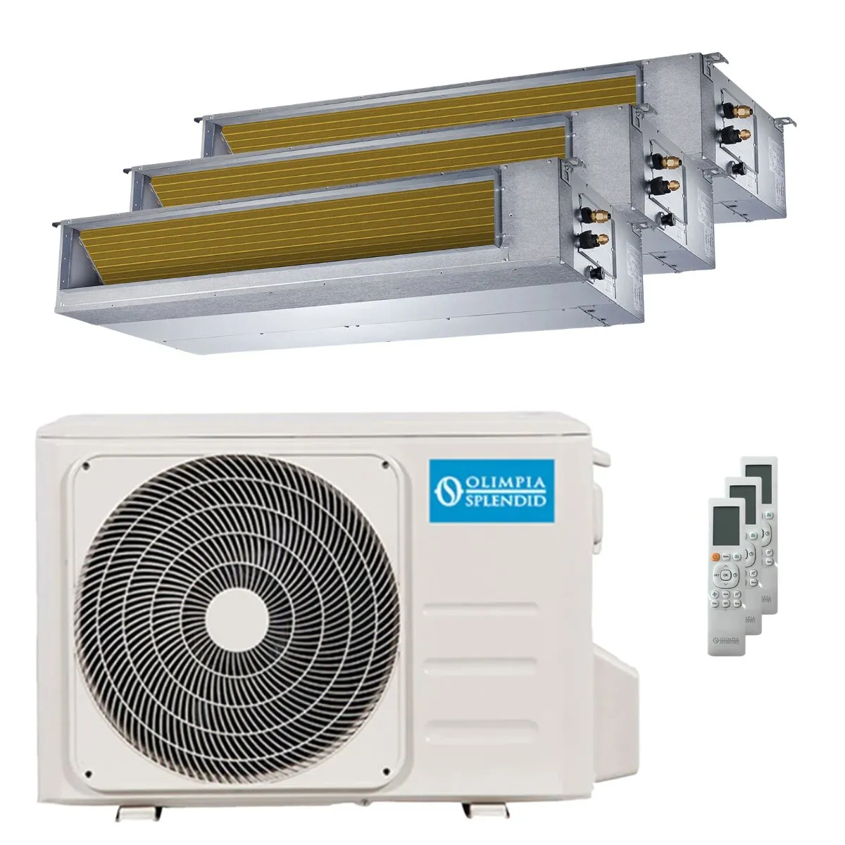 Condizionatore Olimpia Splendid Nexya S6 E Duct trial split 9000+9000+9000 BTU inverter A+ unità esterna 8.2 kW