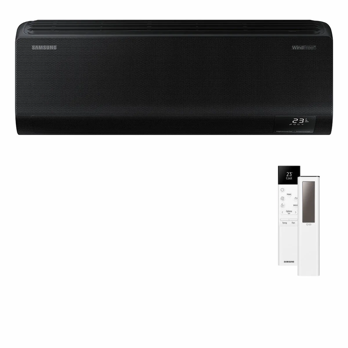 Condizionatore Samsung Windfree Black trial split 9000+9000+12000 BTU inverter A++ wifi unità esterna 6.8 kW 2