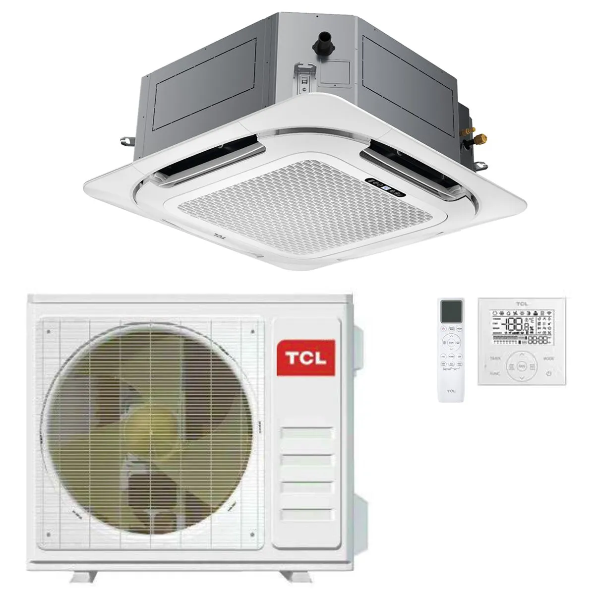 Condizionatore TCL Cassetta 4 vie Serie S Standard 60000 BTU R32 Inverter WiFi A++/A+